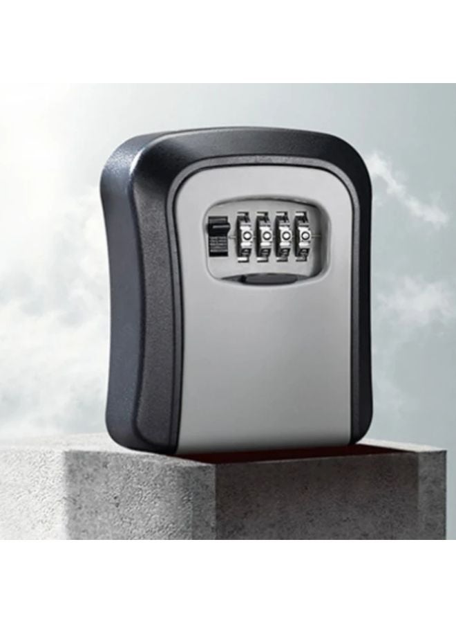 Gray Combination Key Lock Box Wall Mount Secure Code Lockbox for House Car Keys - Image 5